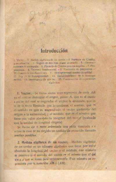 GEOMETRIA ANALITICA. TOMO I