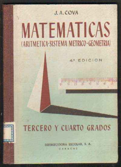 MATEMATICAS (ARITMETICA, SISTEMA METRICO, GEOMETRIA) TERCERO Y CUARTO GRADOS