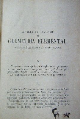 DEFINICIONES Y PROPOSICONES DE GEOMETRÍA ELEMENTAL, APLICABLES A LAS NOCIONES QUE VAMOS A EXPONER