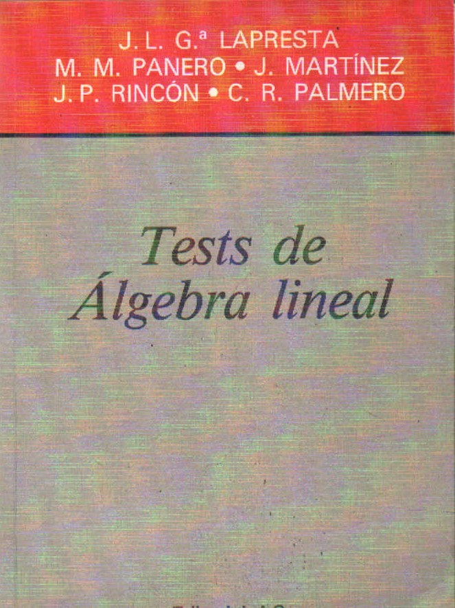 TEST DE ÁLGEBRA LINEAL