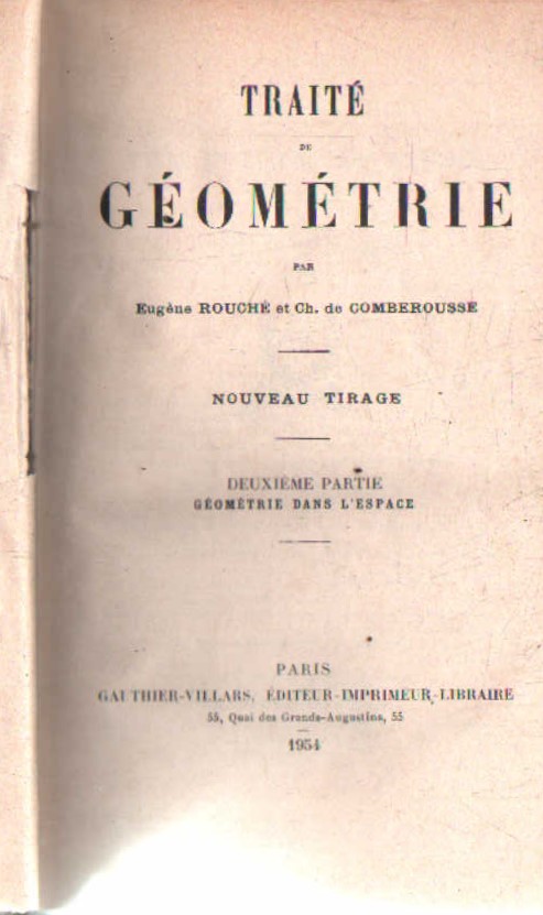 TRAITÉ DE GÉOMÉTRIE
