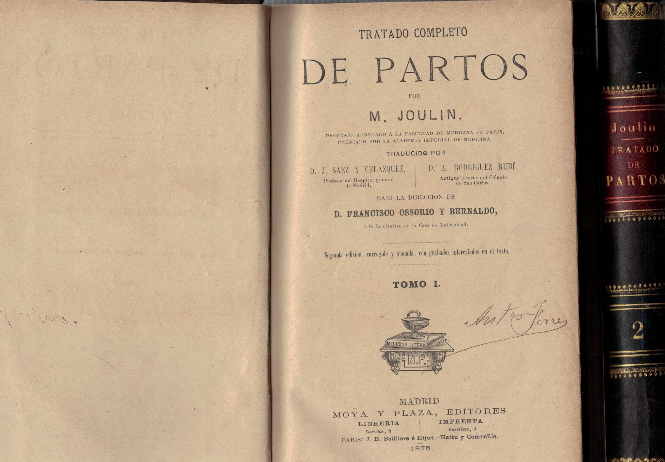 TRATADO COMPLETO DE PARTOS (DOS TOMOS).