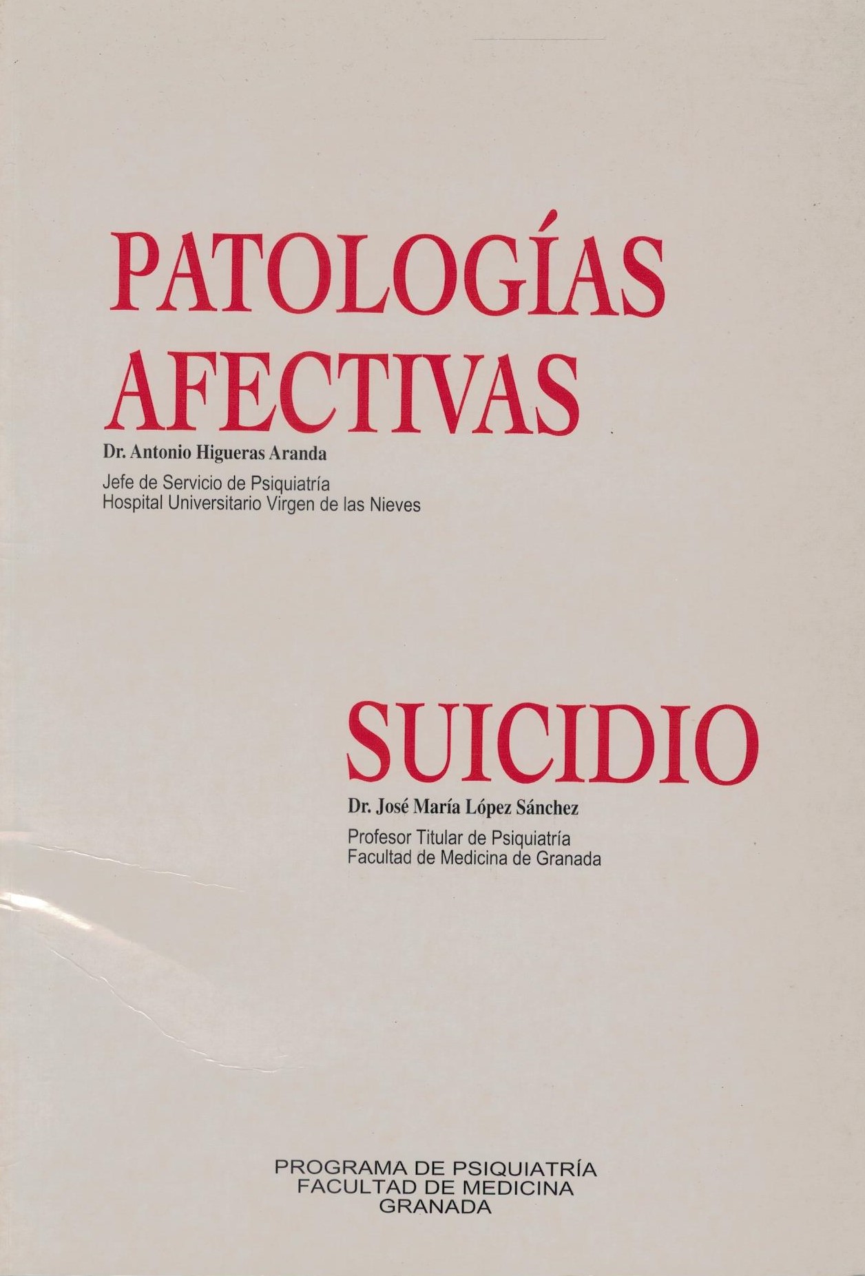 PATOLOGIAS AFECTIVAS Y SUICIDIO.