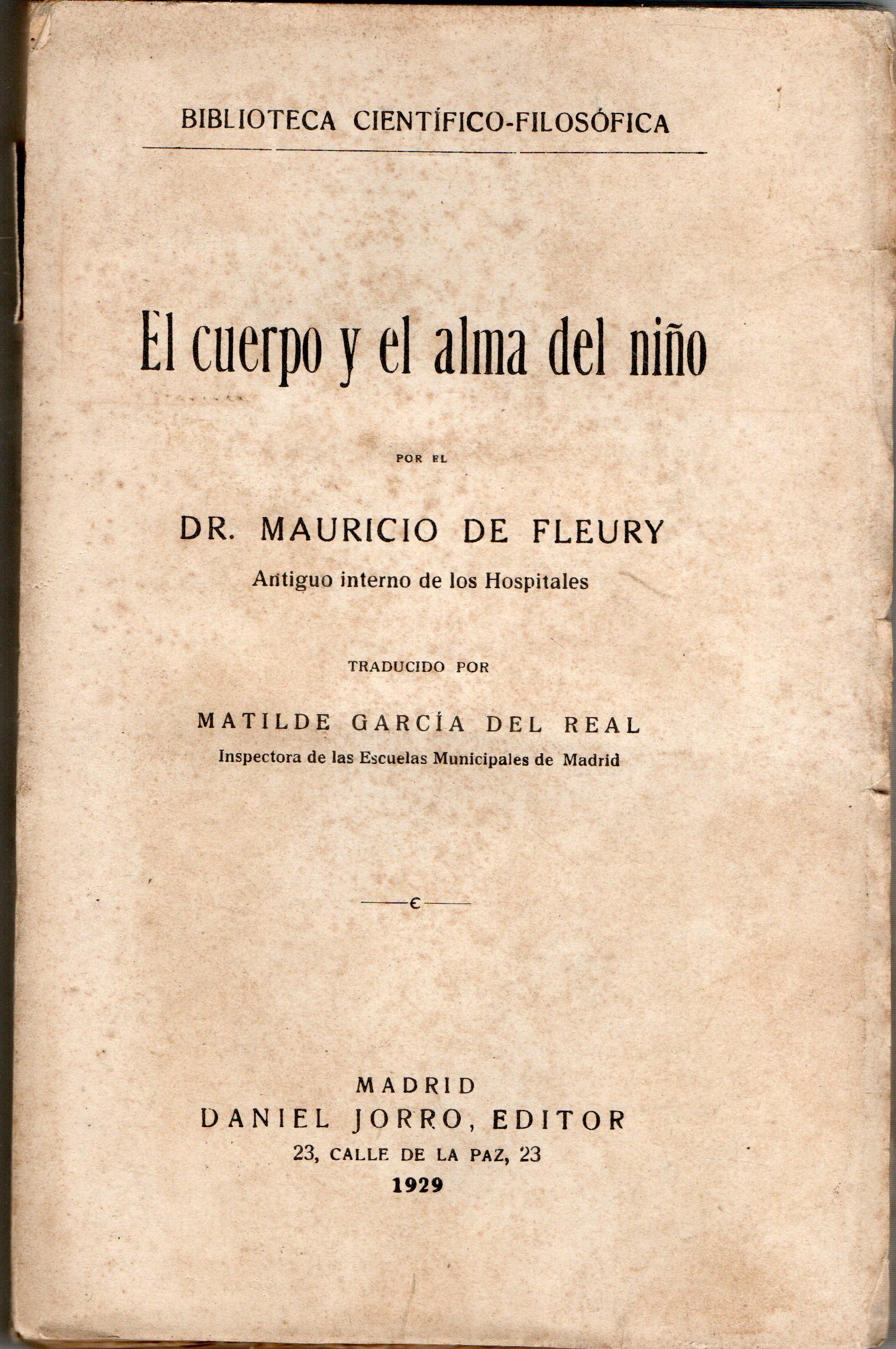EL CUERPO Y EL ALMA DEL NIÑO