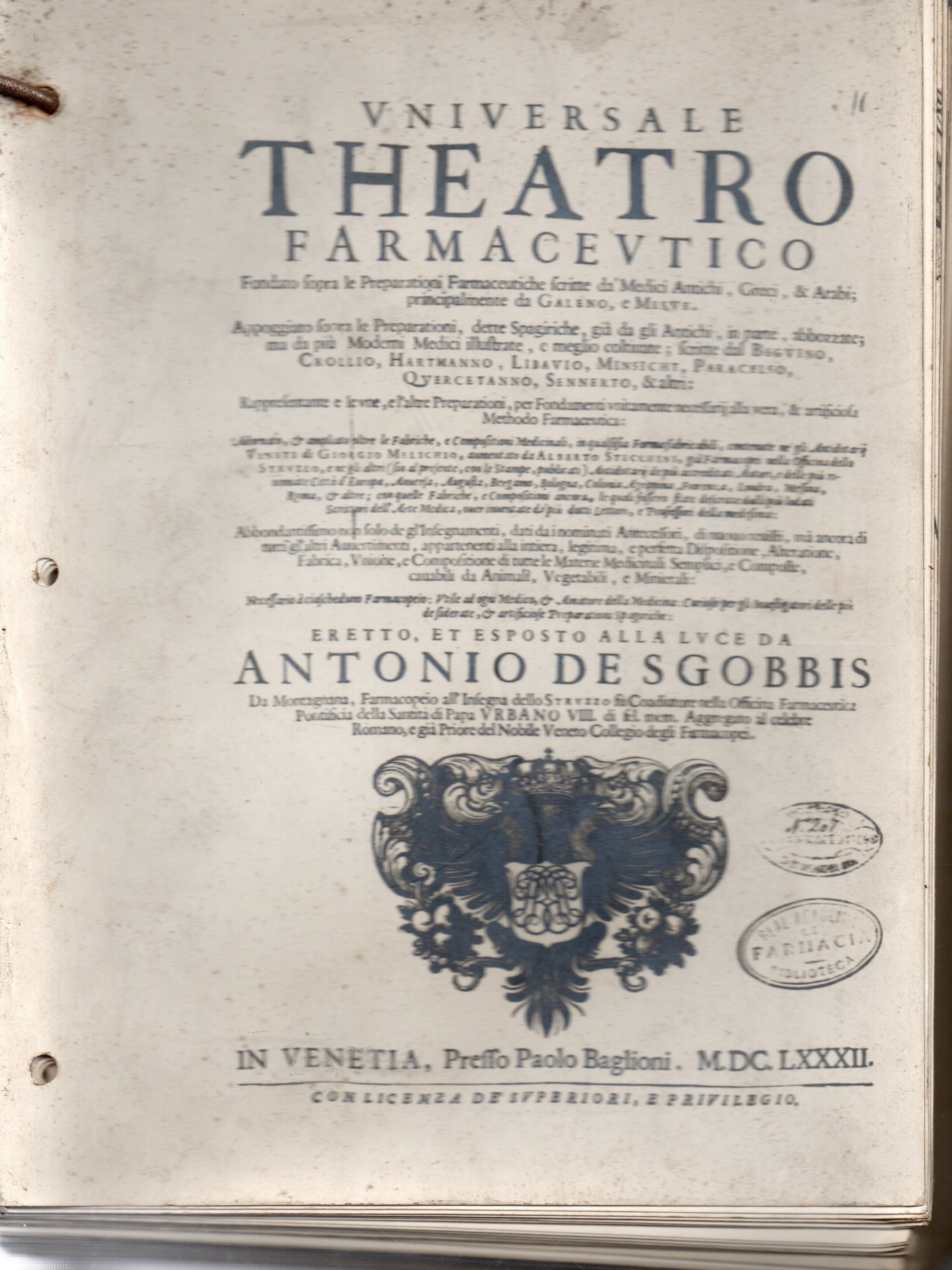 UNIVERSALE THEATRO FARMACEUTICO