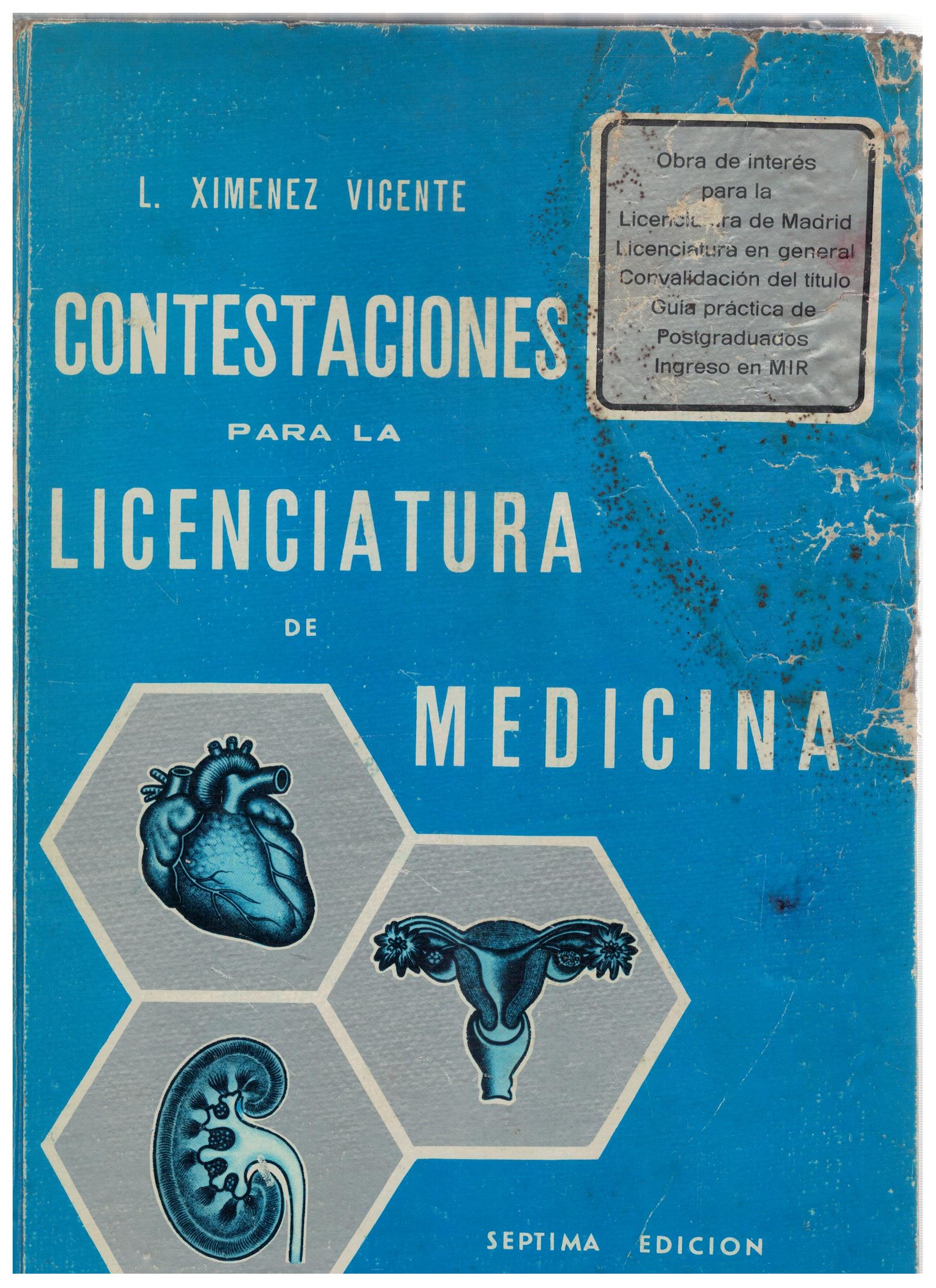 CONTESTACIONES PARA LA LICENCIATURA DE MEDICINA