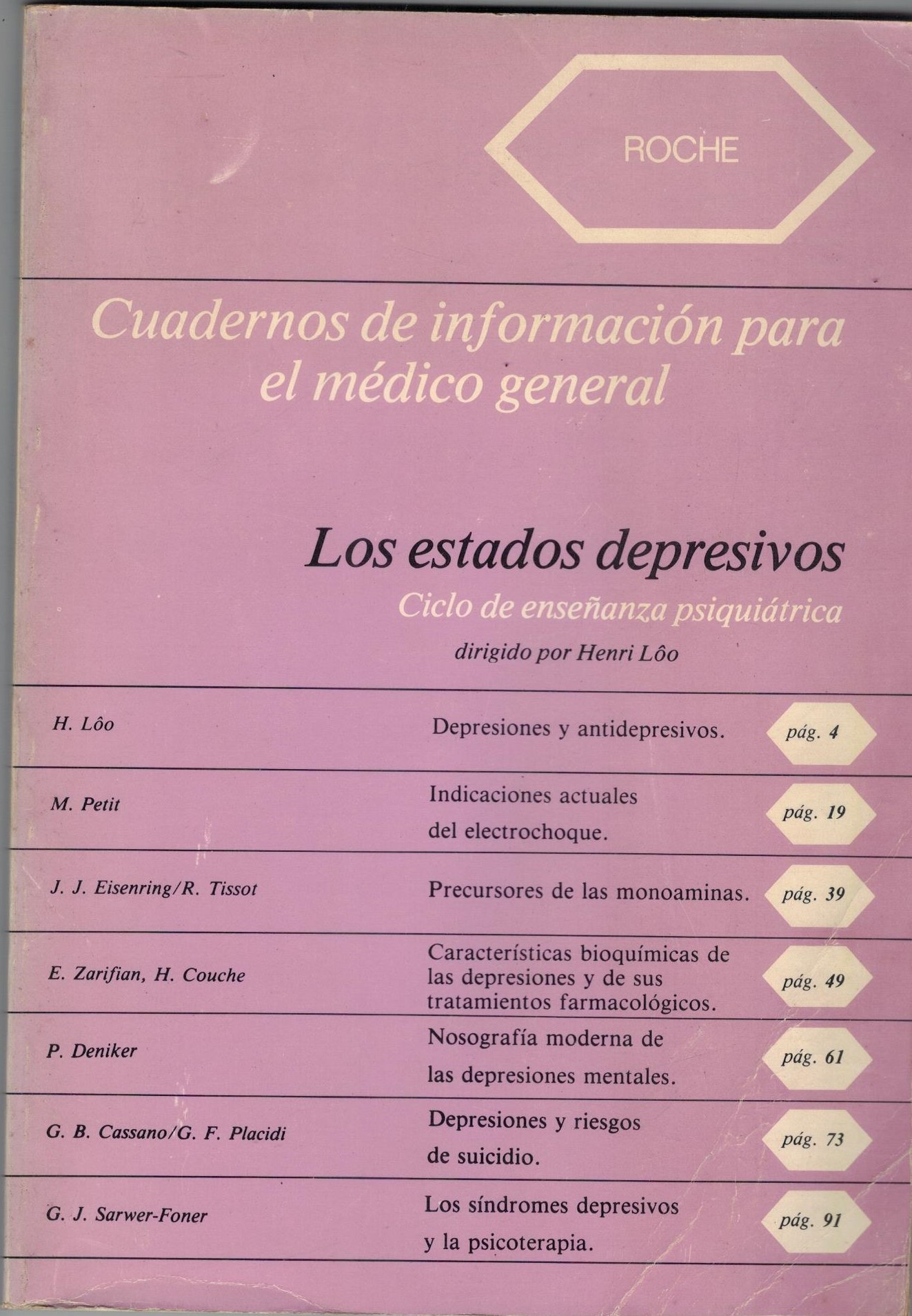 CUADERNOS DE INFORMACION PARA EL MEDICO GENERAL LOS ESTADOS DEPRESIVOS