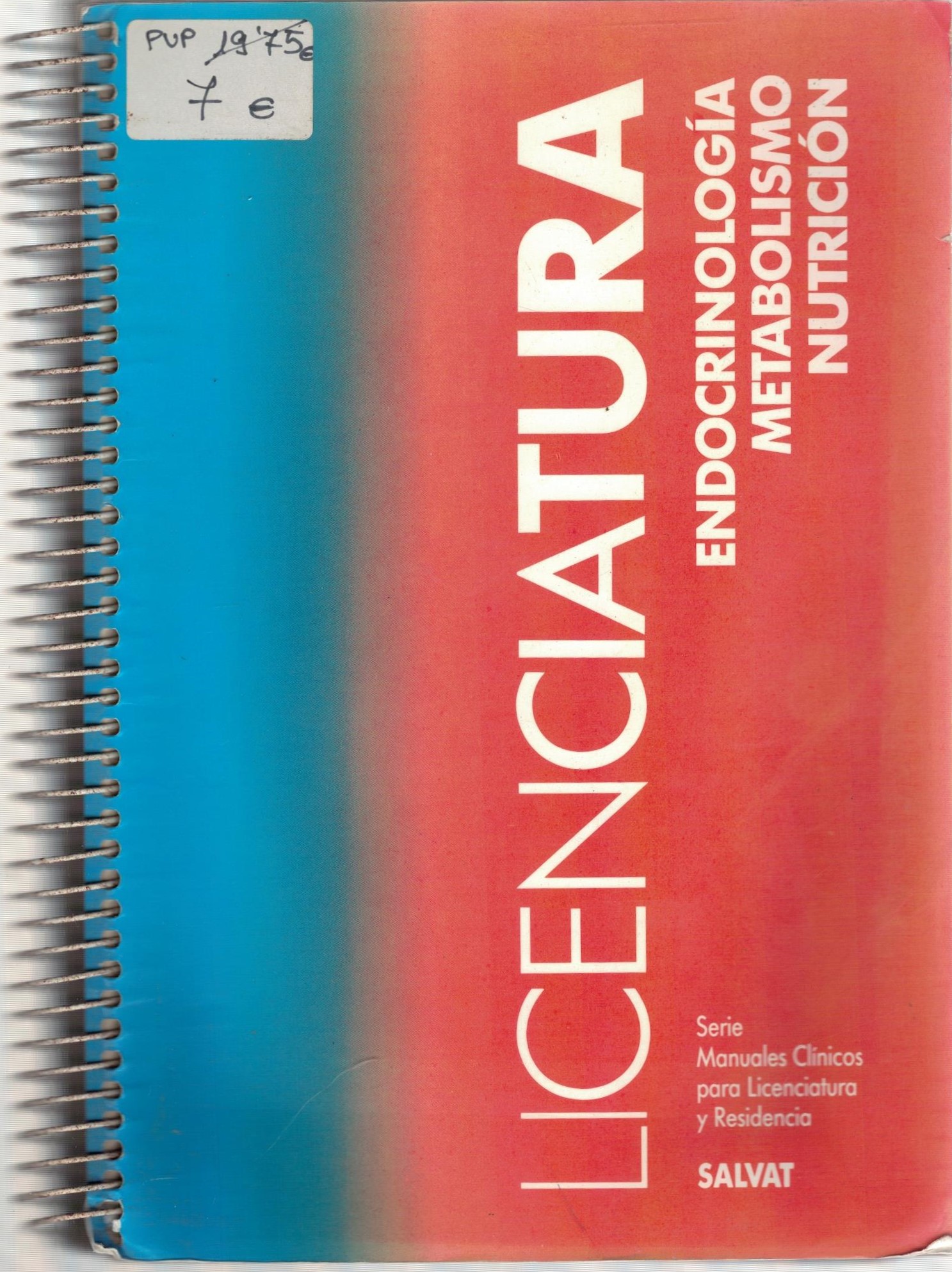 LICENCIATURA ENDOCRINOLOGIA, METABOLISMO, NUTRICION