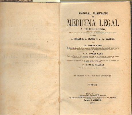 MANUAL COMPLETO DE MEDICINA LEGAL Y TOXICOLOGIA TOMO II