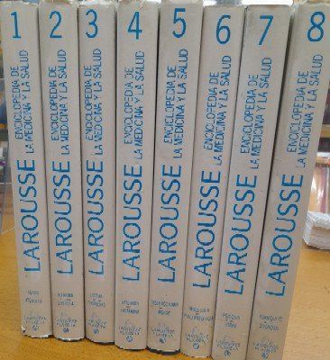 ENCICLOPEDIA DE LA MEDICINA Y LA SALUD, LAROUSSE  8 TOMOS.