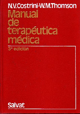 MANUAL DE TERAPEUTICA MEDICA. 3ª Edición.