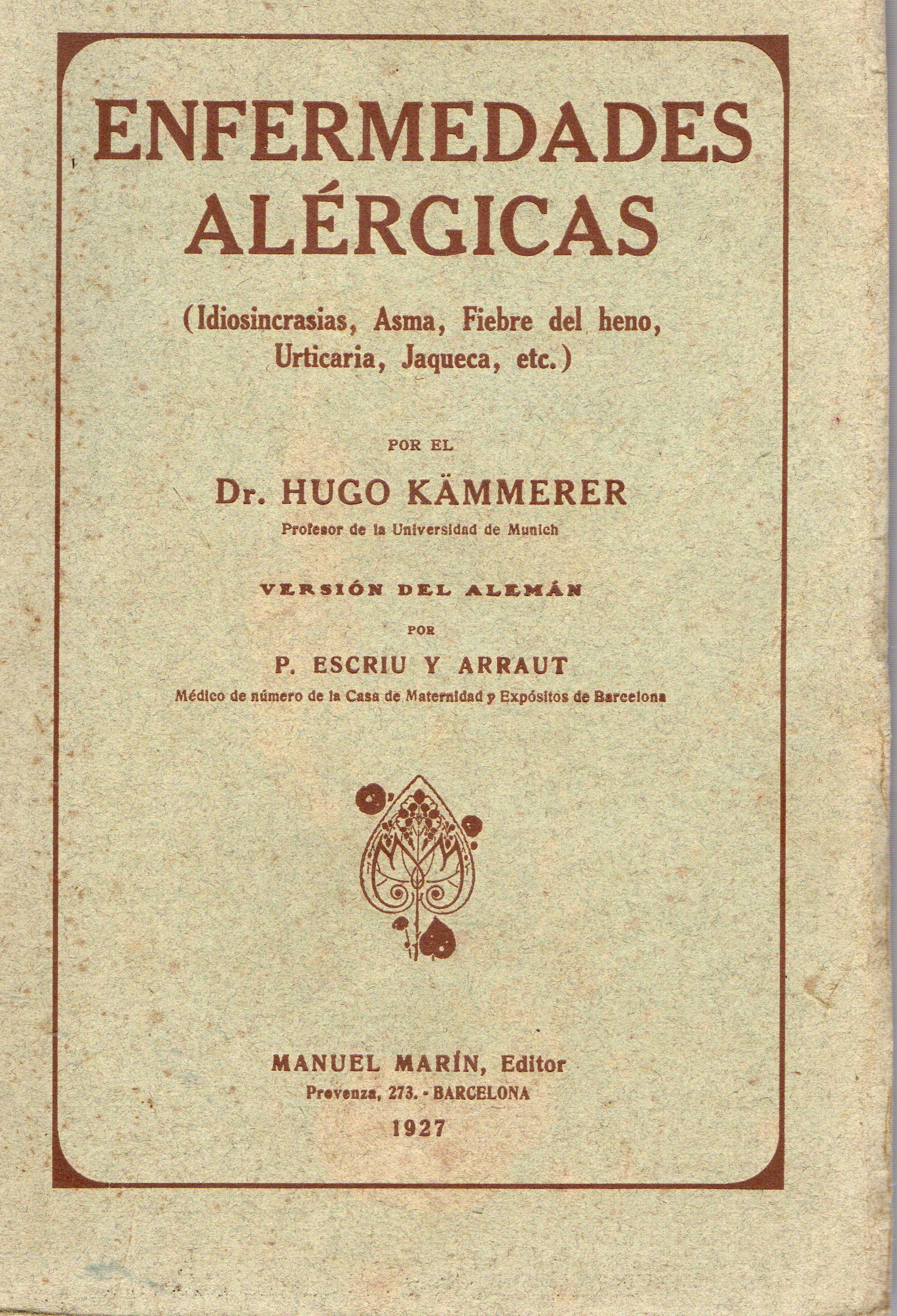 ENFERMEDADES ALERGICAS (IDIOSINCRASIAS, ASMA…)