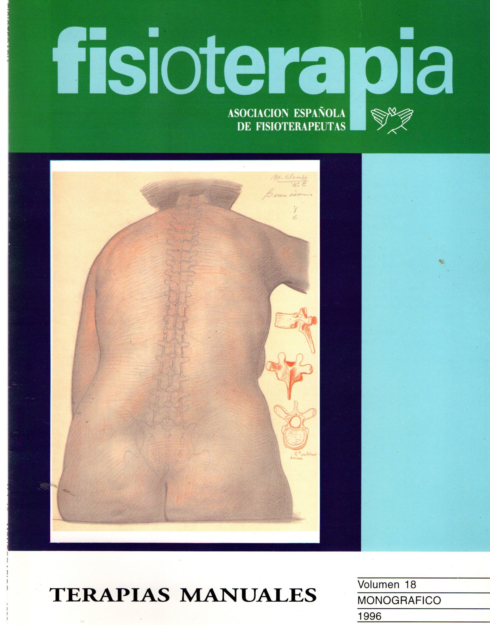 REVISTA FISIOTERAPIA. TERAPIAS MANUALES. VOL.18. MONOGRAFICO 1996.