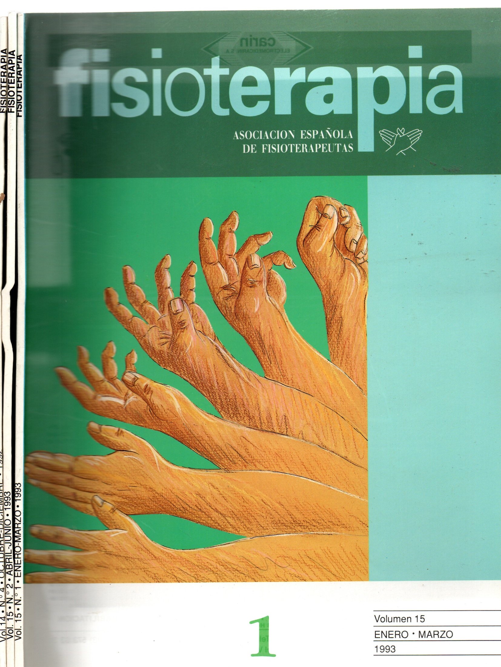 REVISTAS FISIOTERAPIA. VOL.15. Nº 1, 2 Y 4. DE ENERO A JUNIO Y DE OCTUBRE A DICIEMBRE 1993.
