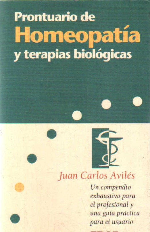 PRONTUARIO DE HOMEOPATÍA Y TERÁPIAS BIOLÓGICAS