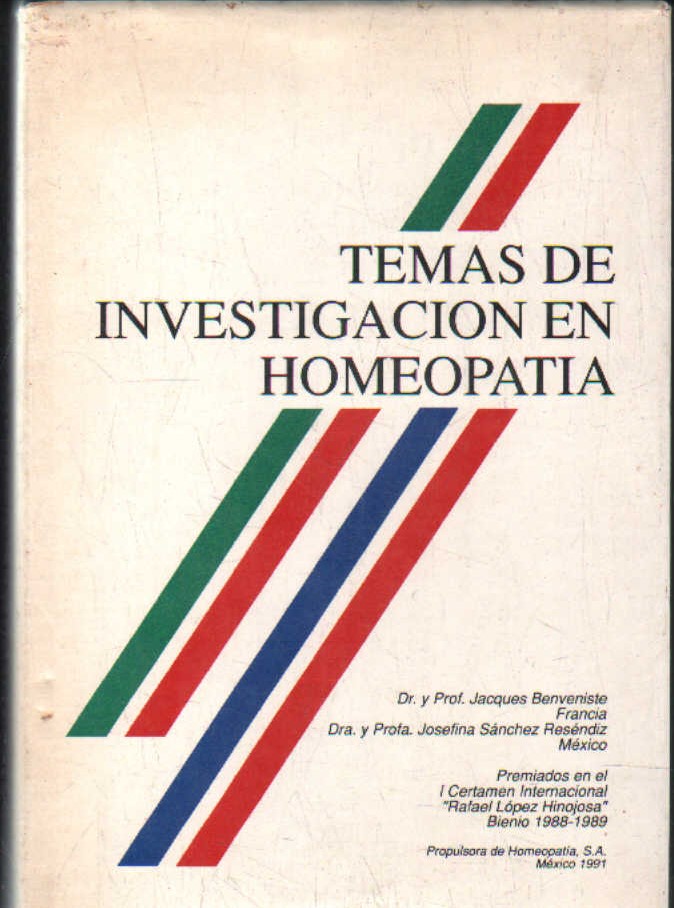 TEMAS DE INVESTIGACIÓN EN HOMEOPATIA