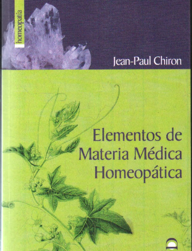 ELEMENTOS DE MATERIA MÉDICA HOMEOPÁTICA