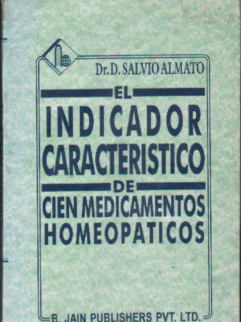 EL INDICADOR CARACTERÍSTICO DE CIEN MEDICAMENTOS HOMEOPATICOS