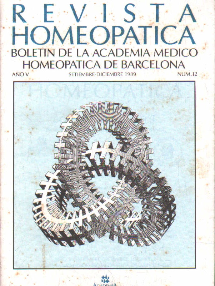 REVISTA HOMEOPATICA AÑO V, NUM. 12