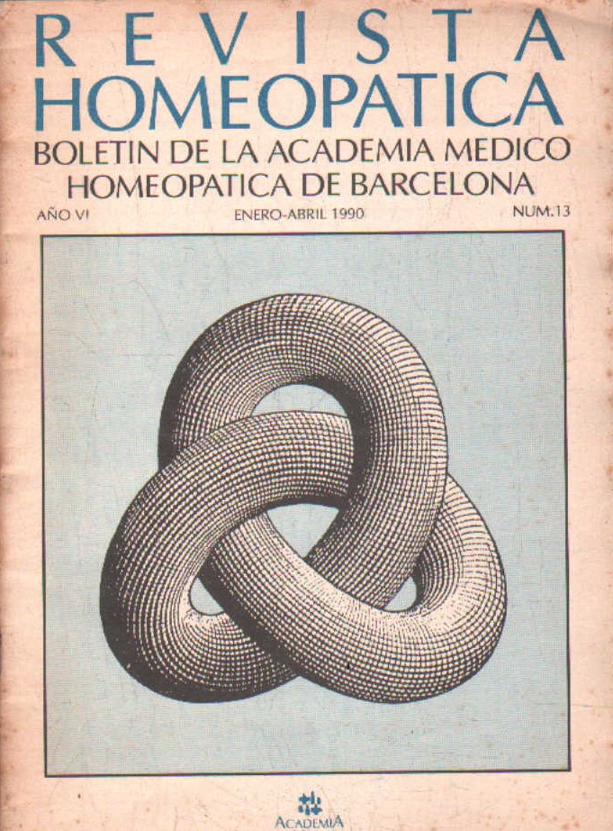 REVISTA HOMEOPATICA AÑO VI, NUM. 13