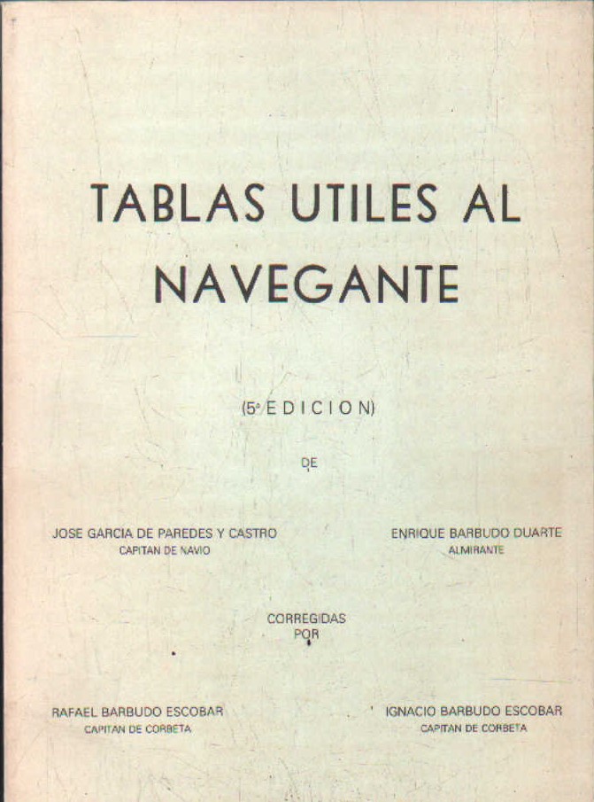 TABLAS UTILES AL NAVEGANTE (5ª EDICIÓN)
