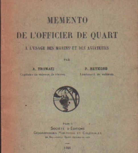 MEMENTO DE L'OFFICIER DE QUART