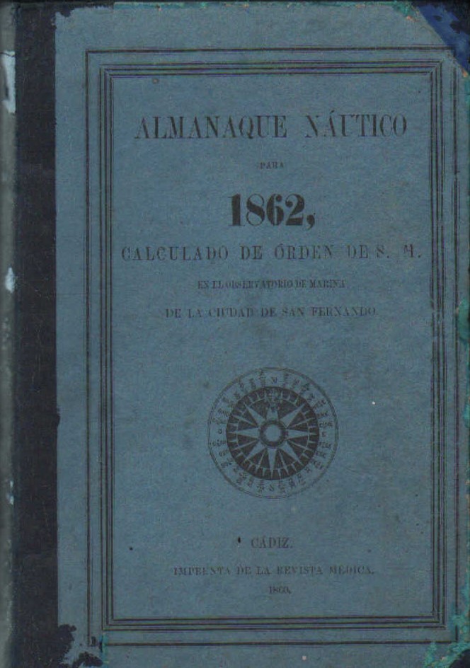 ALMANAQUE NÁUTICO PARA 1862
