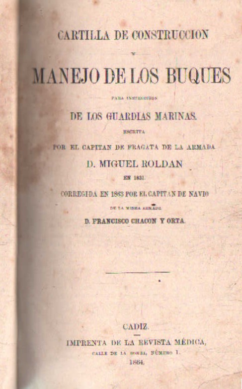 CARTILLA DE CONSTRUCCION Y MANEJO DE LOS BUQUES