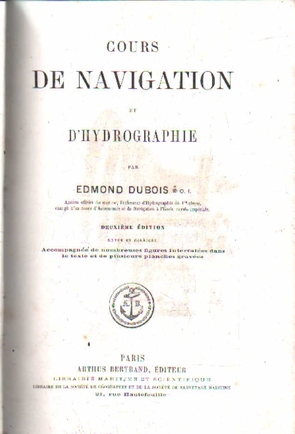 COURS DE NAVIGATION ET D'HYDROGRAPGIE