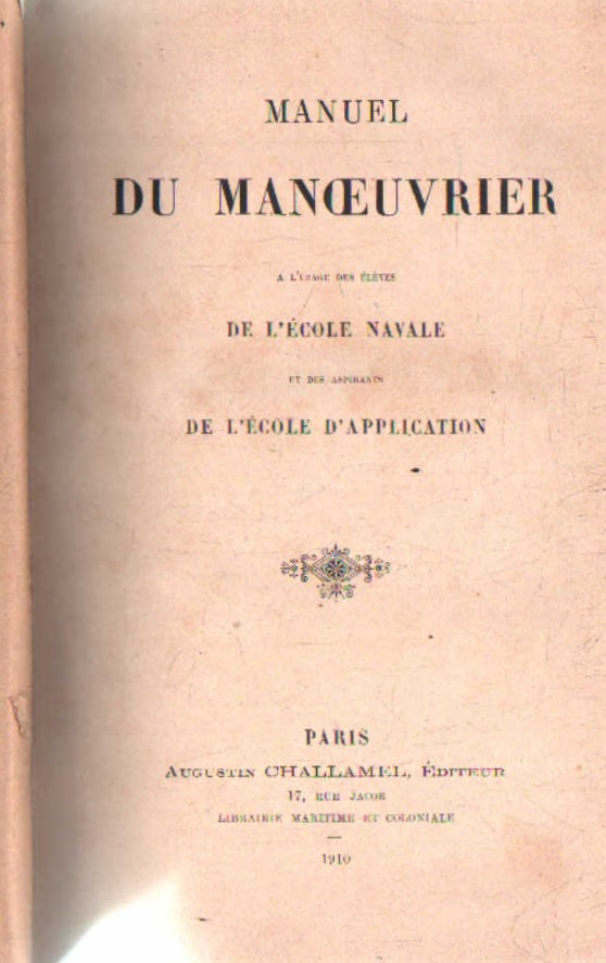 MANUEL DU MANOEUVRIER