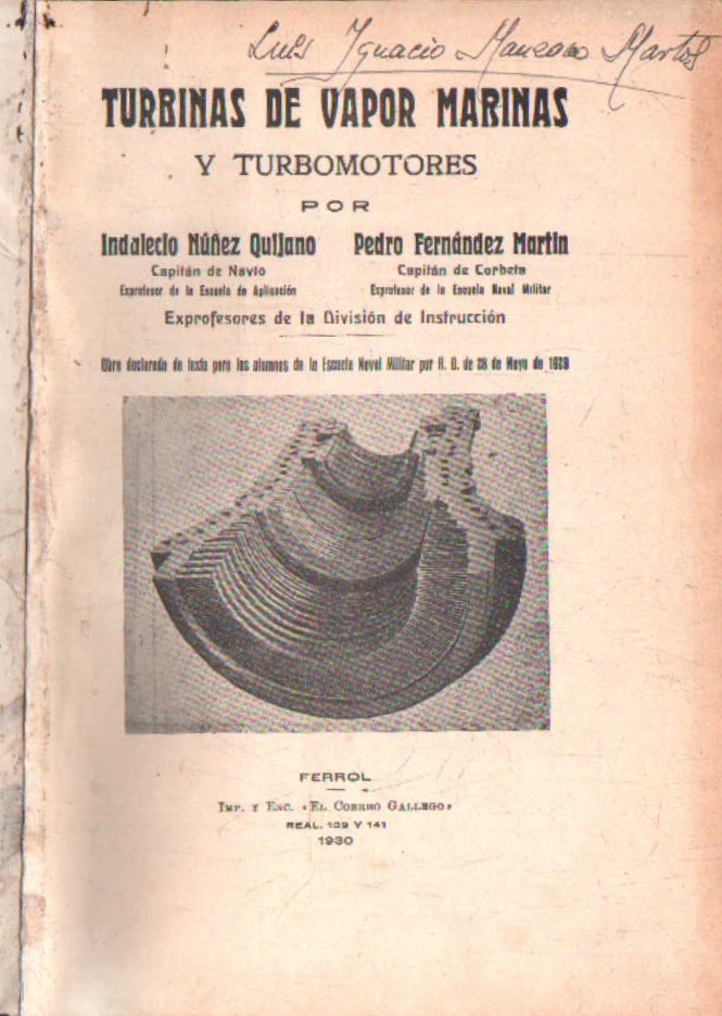 TURBINAS DE VAPOR MARINAS Y TURBOMOTORES