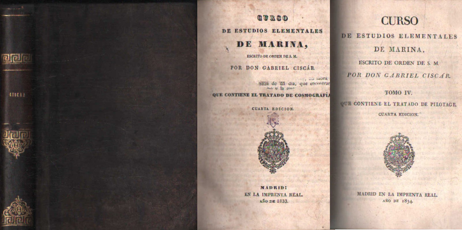 CURSO DE ESTUDIOS ELEMENTALES DE MARINA TOMOS III-IV (DOS TOMOS EN UN VOLUMEN)