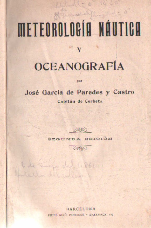 METEOROLOGÍA NÁUTICA Y OCEANOGRÁFICA