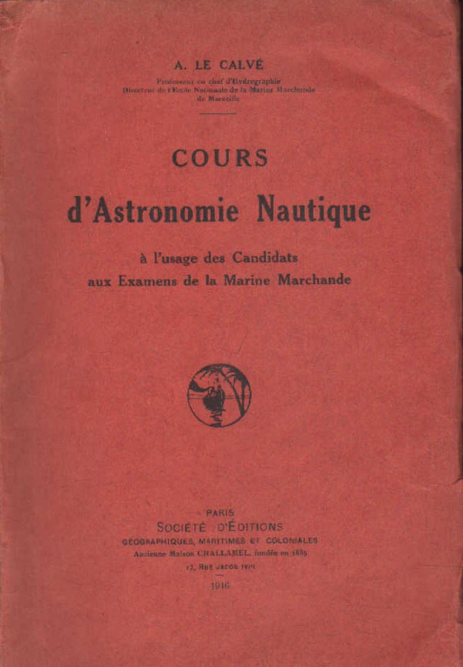 COURS  D' ASTRONOMIE NAUTIQUE
