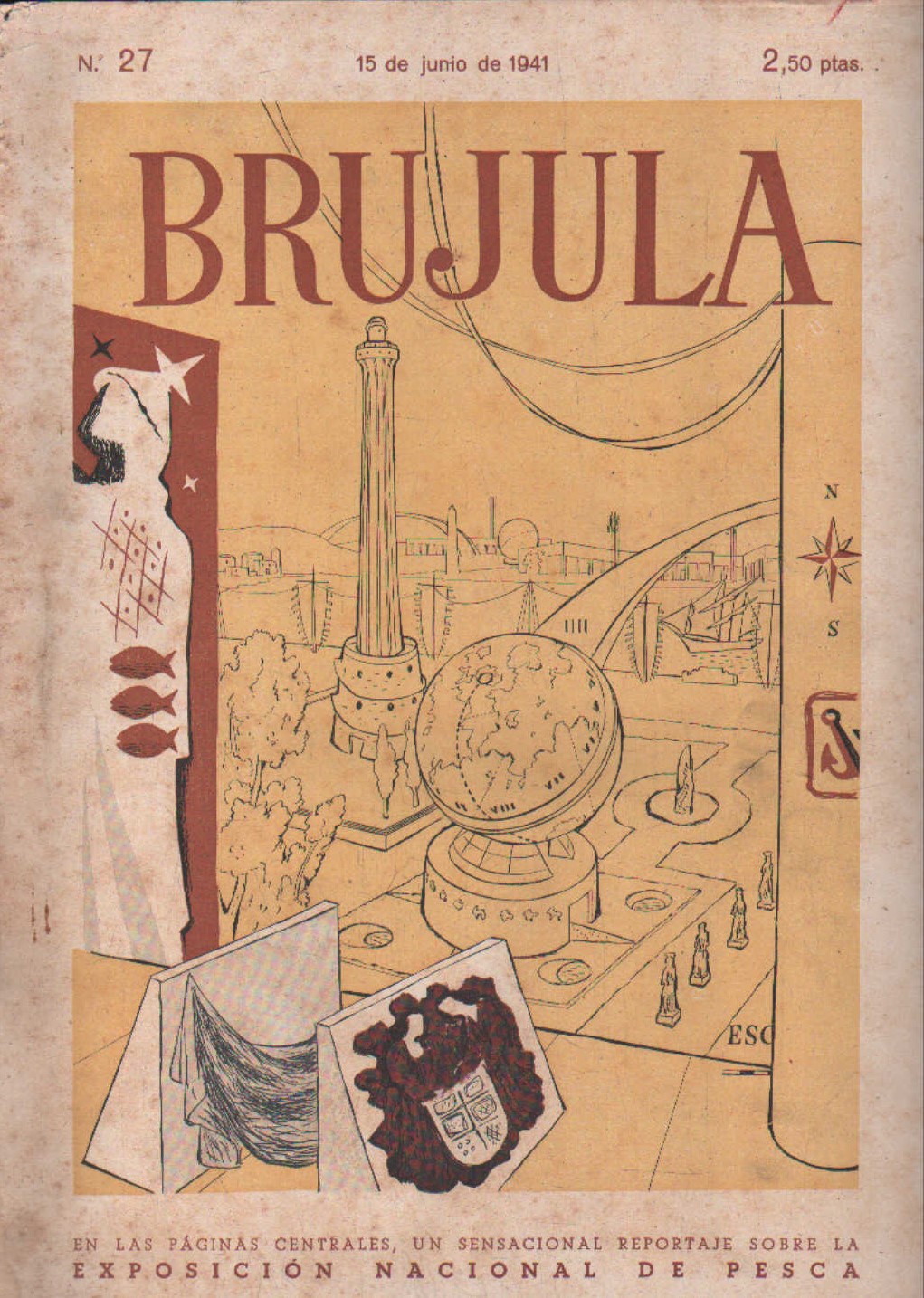 BRUJULA. LA REVISTA GRÁFICA DEL MAR Nº. 27 JUNIO 1941