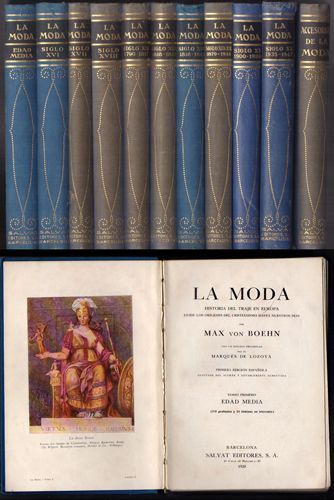 LA MODA. HISTORIA DEL TRAJE EN EUROPA. 12 TOMOS.