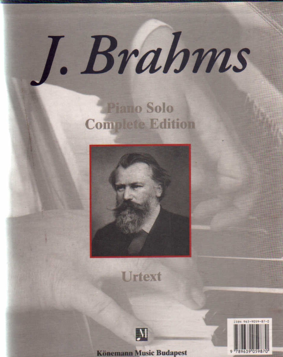 J. BRAHMS, PIANO SOLO COMPLETE EDITION URTEXT (3 TOMOS)