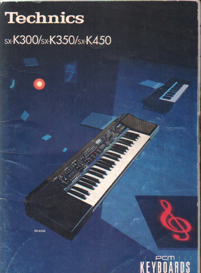 TECHNICS SX-K300 / SX-K350 / SX-K450 PCM KEYBOARDS. MANUAL DE USUARIO