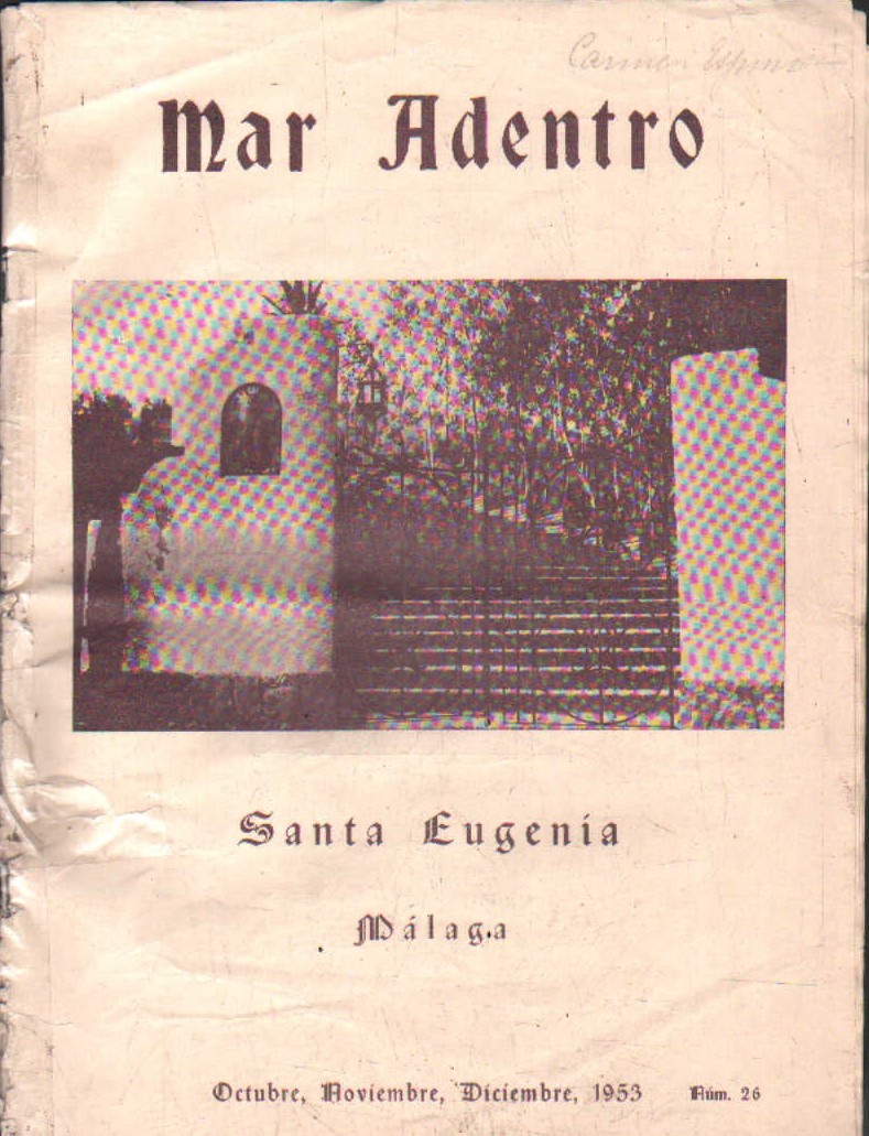 MAR ADENTRO. SANTA EUGENIA, MÁLAGA. OCTUBRE, NOVIEMBRE, DICIEMBRE, 1953. NÚM. 26