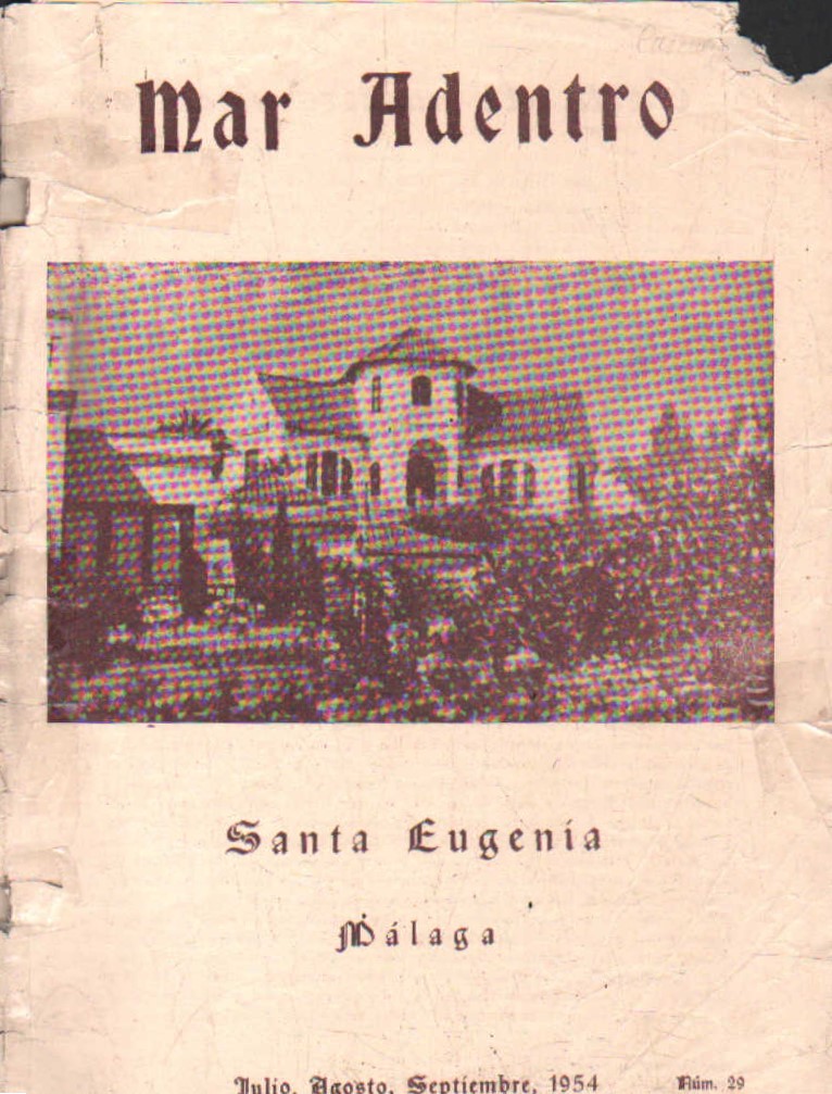 MAR ADENTRO. SANTA EUGENIA, MÁLAGA. JULIO, AGOSTO, SEPTIEMBRE, 1954. NÚM. 29