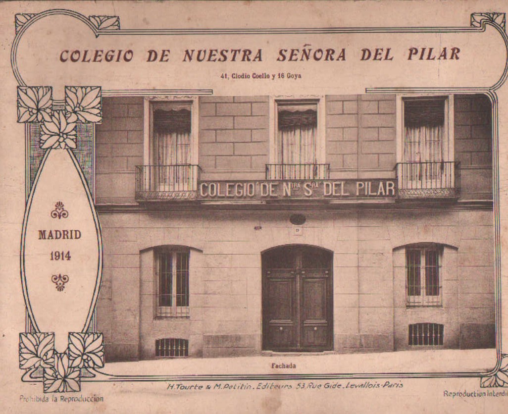 COLEGIO DE NUESTRA SEÑORA DEL PILAR. MADRID 1914