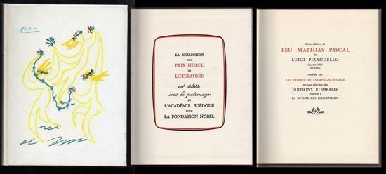 FEU MATHIAS PASCAL - PRIX NOBEL DE LITTERATURE 1934.