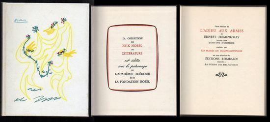L'ADIEU AUX ARMES - PRIX NOBEL DE LITTERATURE 1954.