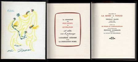LA MORT A VENISE - PRIX NOBEL DE LITTERATURE 1929.