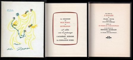 L'EXILIEE - PRIX NOBEL DE LITTERATURE 1938.