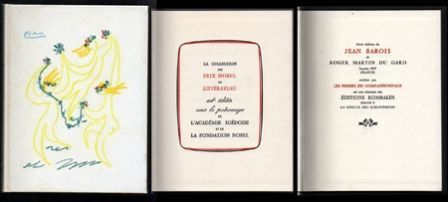 JEAN BAROIS - PRIX NOBEL DE LITTERATURE 1937.