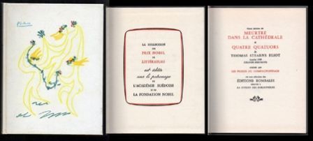 MEURTRE DANS LA CATHEDRALE - QUATRE QUATUORS - PRIX NOBEL DE LITTERATURE 1948.