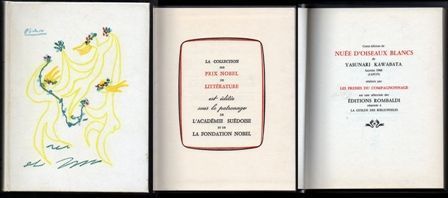 NUEE D'OISEAUX BLANCS - PRIX NOBEL DE LITTERATURE 1968.