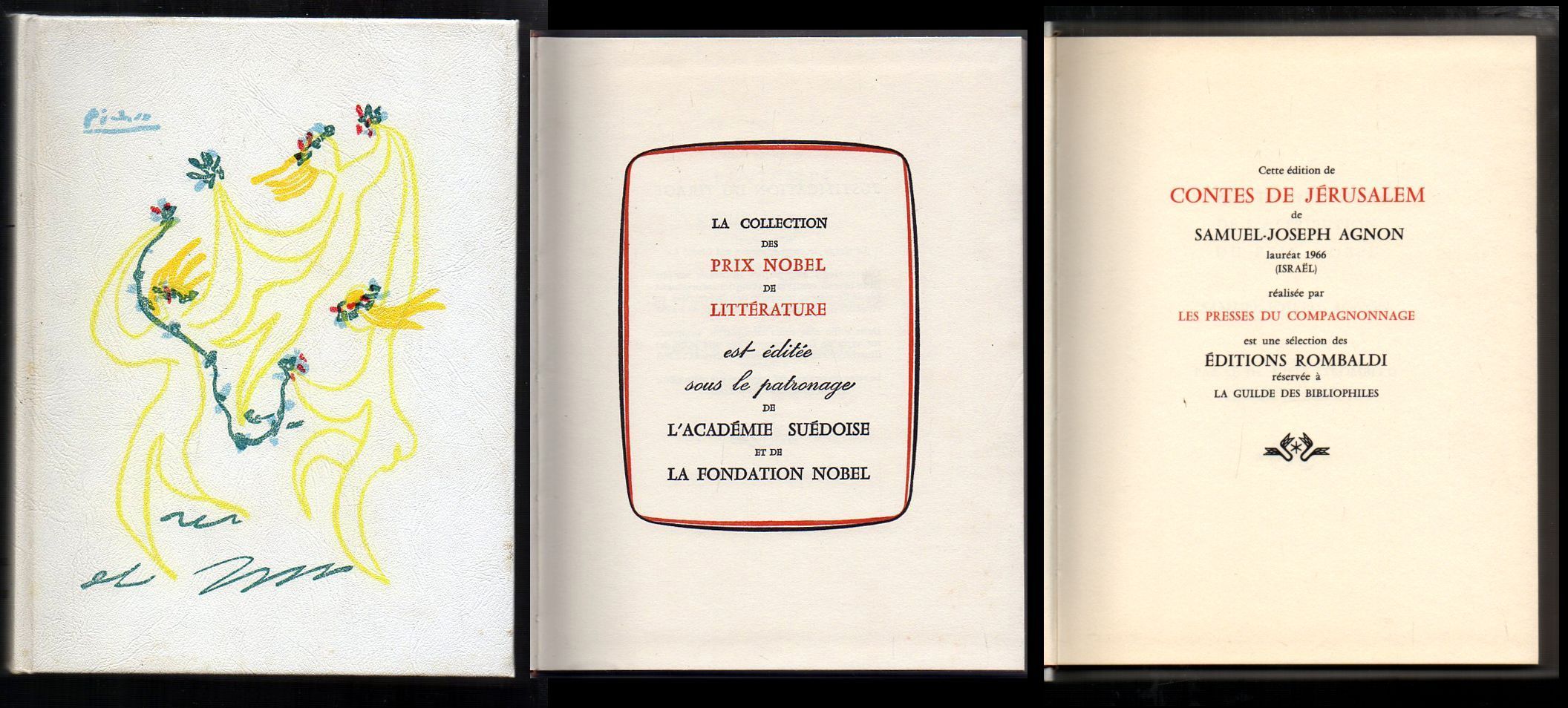 CONTES DE JERUSALEM - PRIX NOBEL DE LITTERATURE 1968.