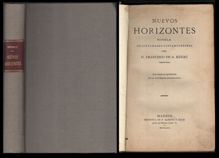 NUEVOS HORIZONTES (NOVELA DE COSTUMBRES CONTEMPORANEAS)